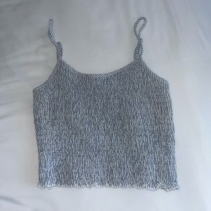 Brandy Melville Tank Top, Rare Light Blue/White Stripe, One Size